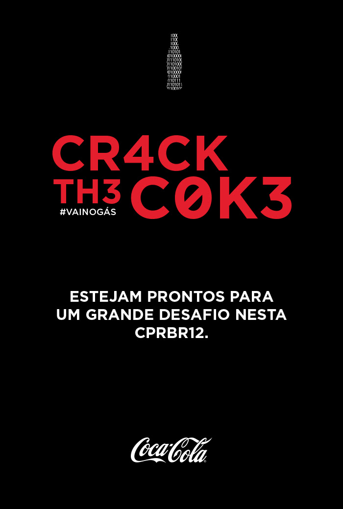 CTF-BR + Coca = cr4ck th3 c0k3 na #CPBR12